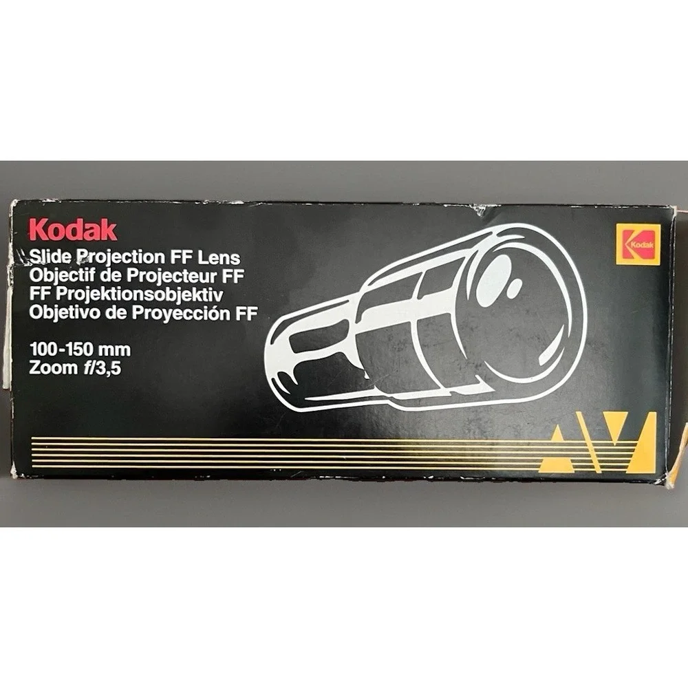Kodak 35mm 100-150mm F/3.5 Slide Projection FF Lens In Original Box